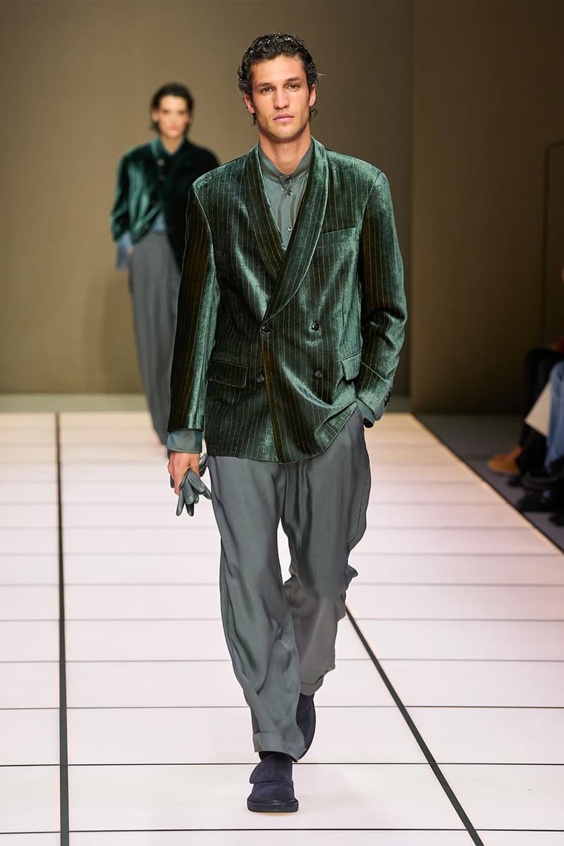 Giorgio Armani Fall/Winter 2026 Menswear Collection Milan Fashion Week Leo Dell’Orco