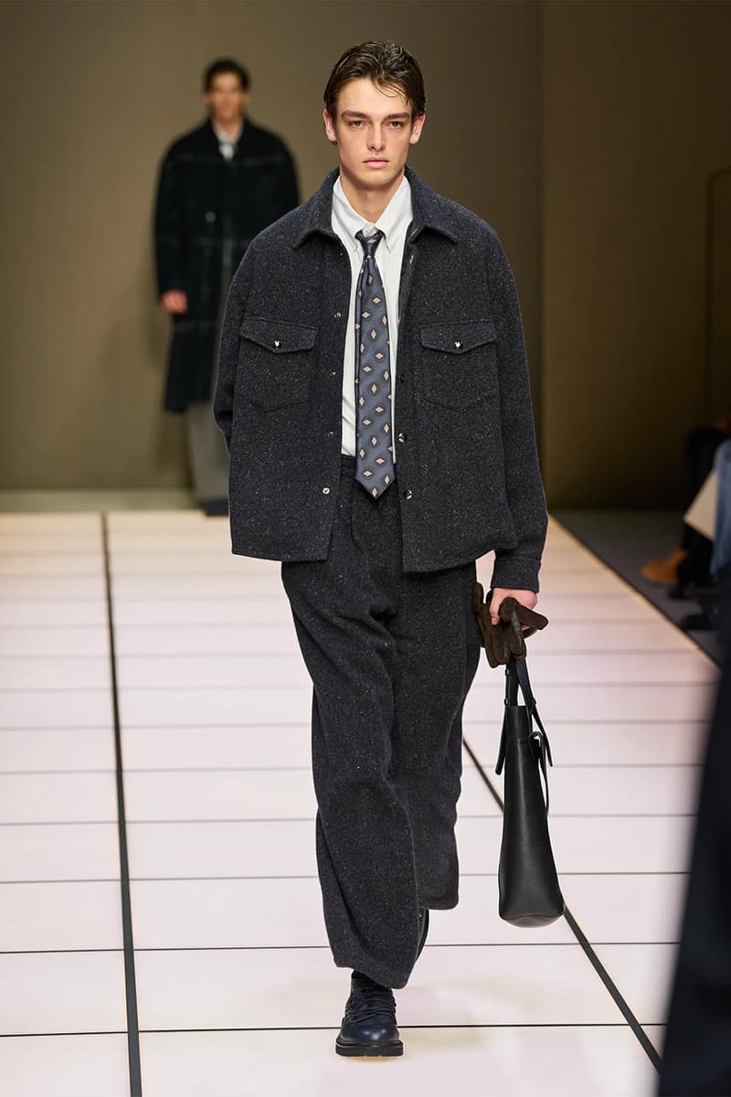 Giorgio Armani Fall/Winter 2026 Menswear Collection Milan Fashion Week Leo Dell’Orco