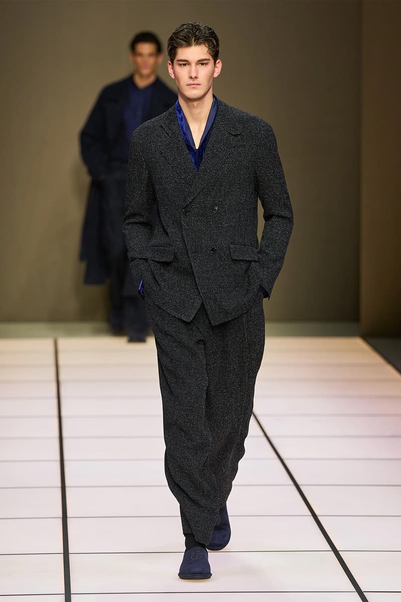 Giorgio Armani Fall/Winter 2026 Menswear Collection Milan Fashion Week Leo Dell’Orco