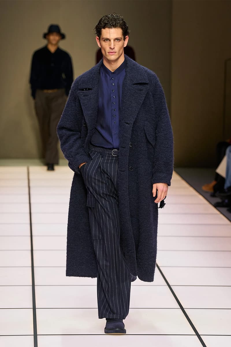 Giorgio Armani Fall/Winter 2026 Menswear Collection Milan Fashion Week Leo Dell’Orco