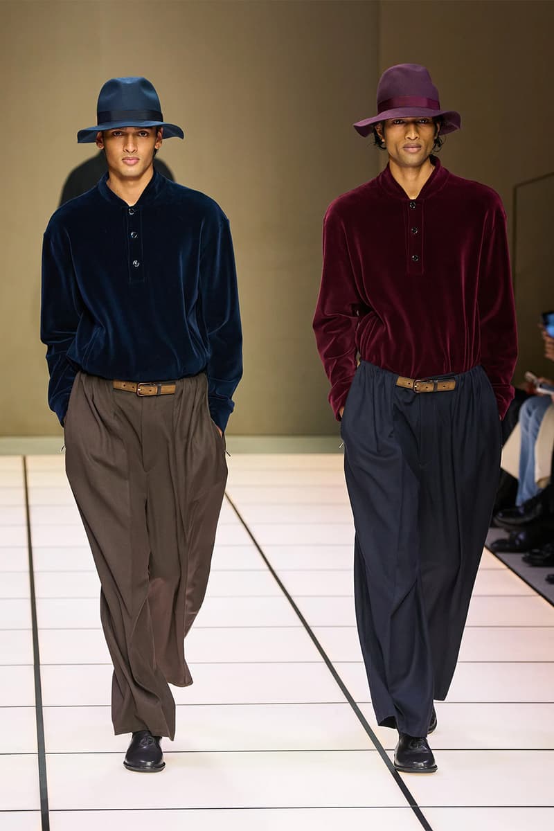 Giorgio Armani Fall/Winter 2026 Menswear Collection Milan Fashion Week Leo Dell’Orco