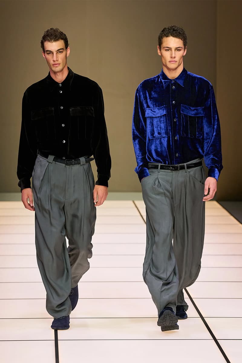Giorgio Armani Fall/Winter 2026 Menswear Collection Milan Fashion Week Leo Dell’Orco