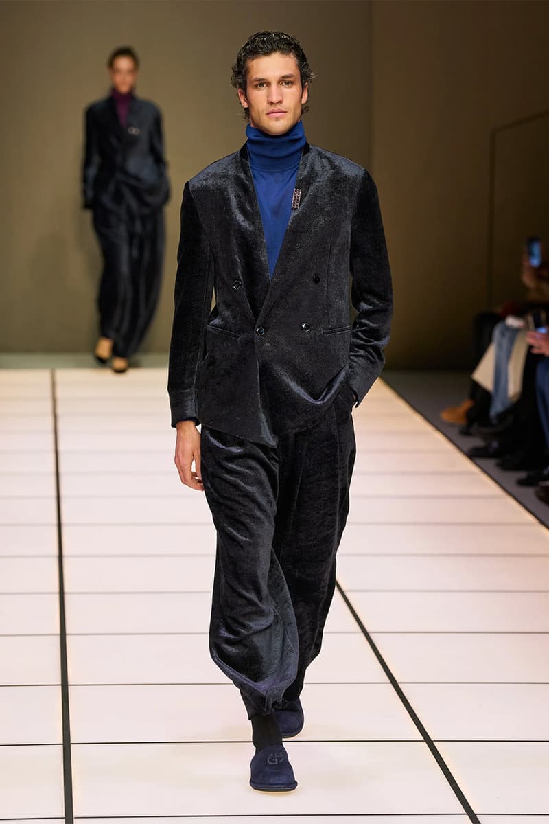 Giorgio Armani Fall/Winter 2026 Menswear Collection Milan Fashion Week Leo Dell’Orco