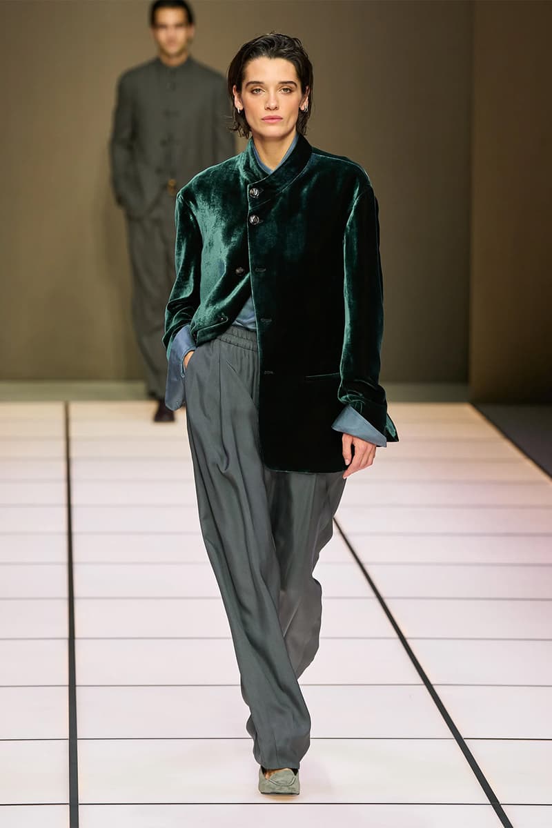 Giorgio Armani Fall/Winter 2026 Menswear Collection Milan Fashion Week Leo Dell’Orco