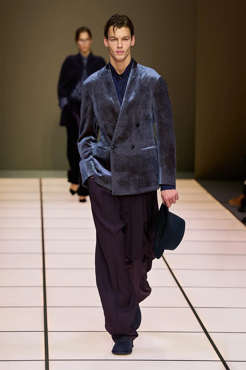 Giorgio Armani Fall/Winter 2026 Menswear Collection Milan Fashion Week Leo Dell’Orco