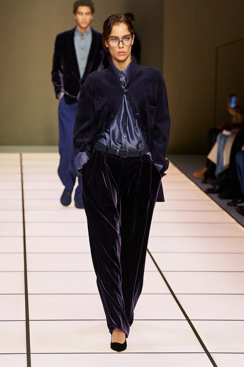 Giorgio Armani Fall/Winter 2026 Menswear Collection Milan Fashion Week Leo Dell’Orco