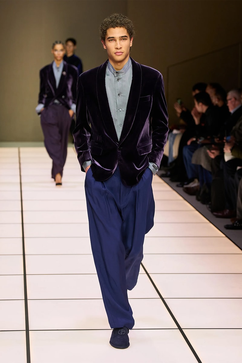 Giorgio Armani Fall/Winter 2026 Menswear Collection Milan Fashion Week Leo Dell’Orco
