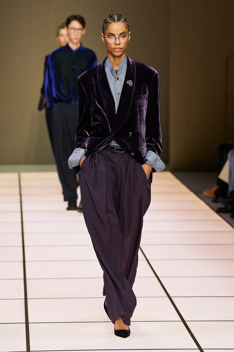 Giorgio Armani Fall/Winter 2026 Menswear Collection Milan Fashion Week Leo Dell’Orco