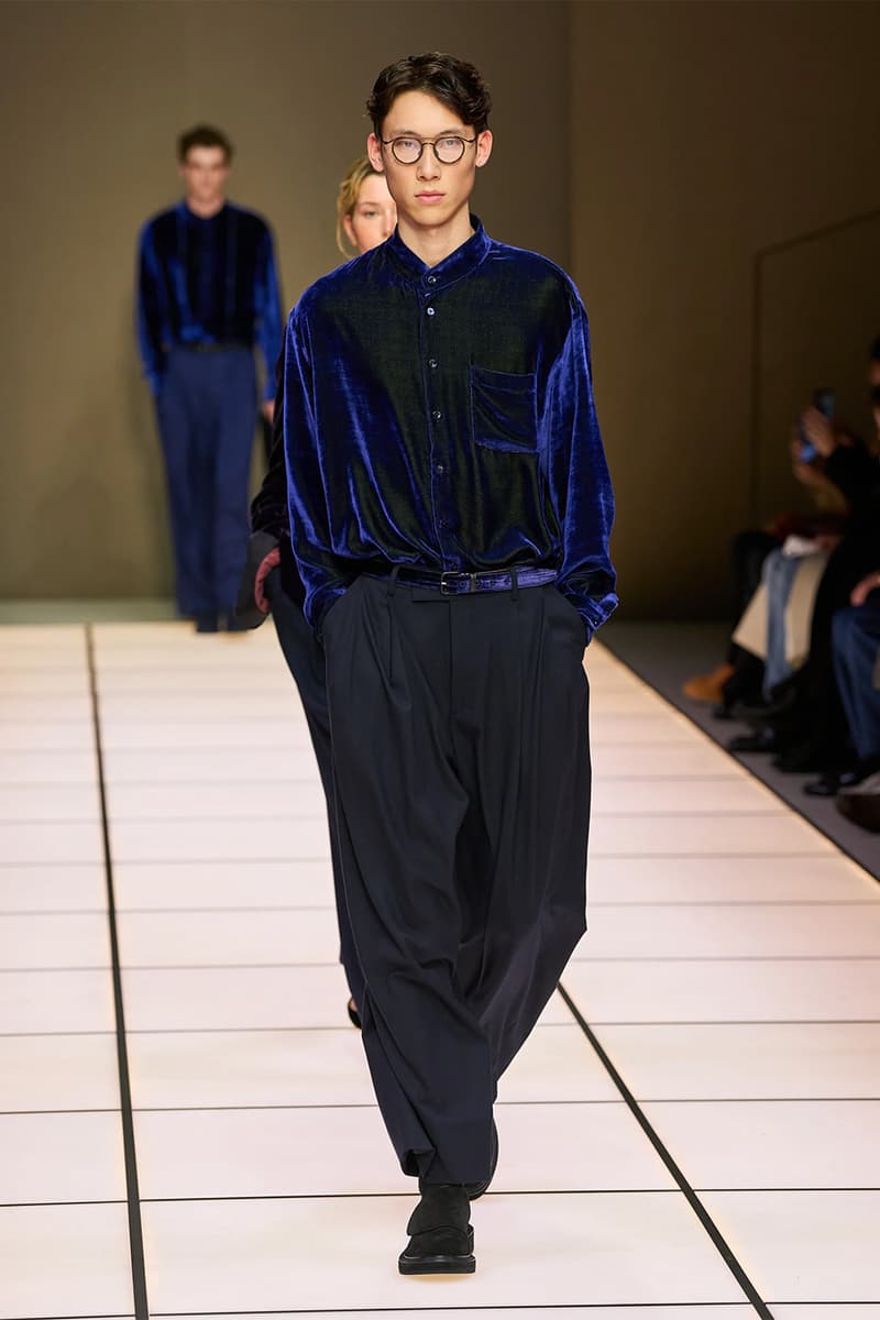 Giorgio Armani Fall/Winter 2026 Menswear Collection Milan Fashion Week Leo Dell’Orco