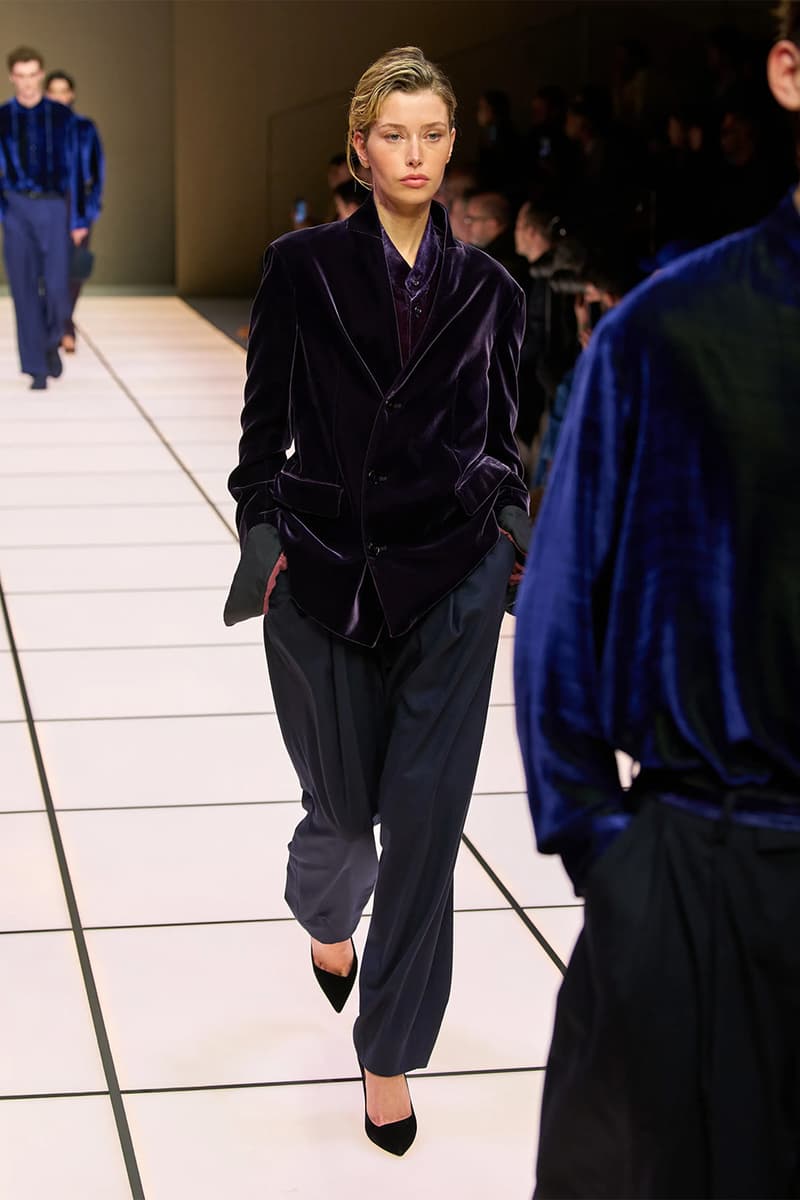 Giorgio Armani Fall/Winter 2026 Menswear Collection Milan Fashion Week Leo Dell’Orco