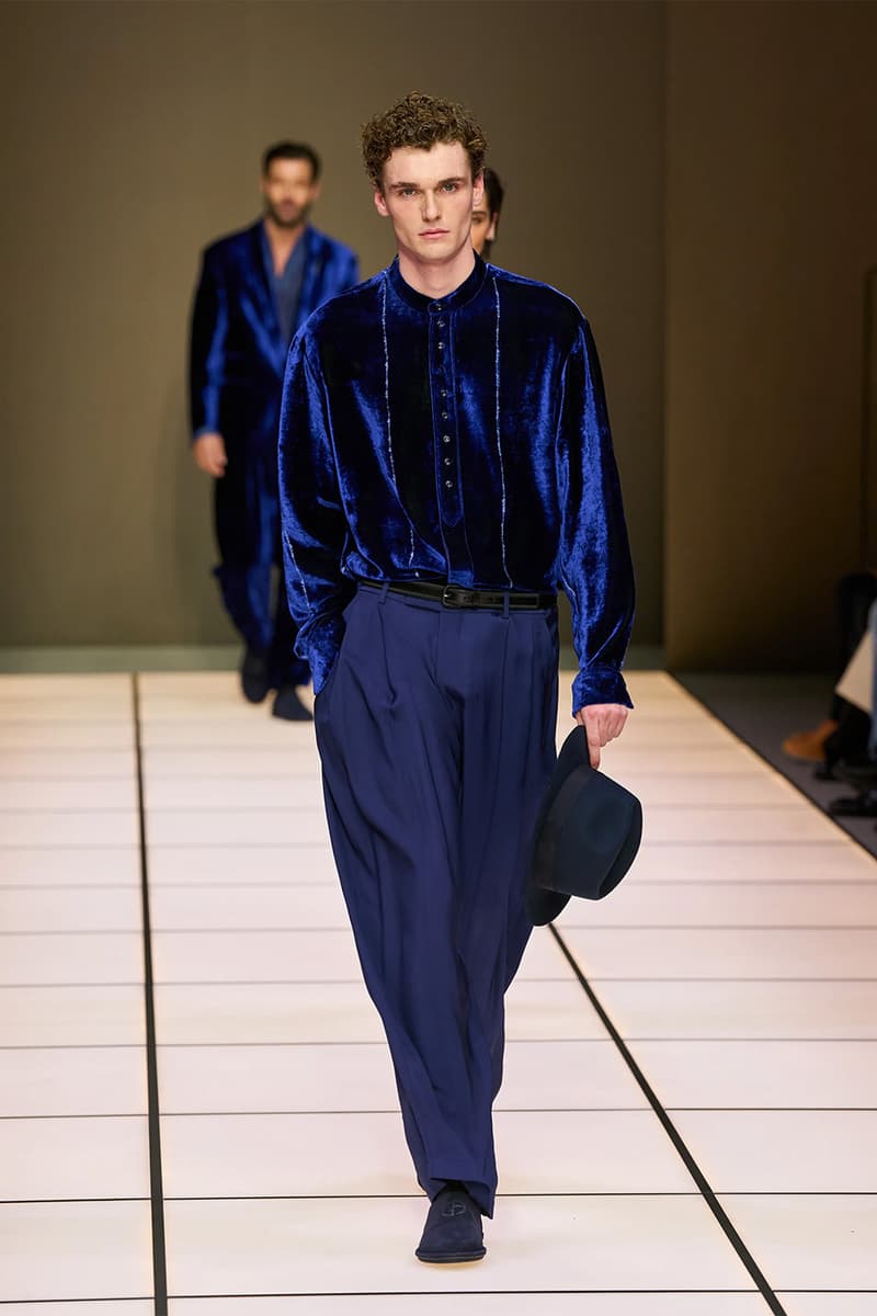 Giorgio Armani Fall/Winter 2026 Menswear Collection Milan Fashion Week Leo Dell’Orco