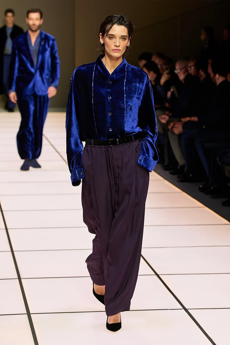 Giorgio Armani Fall/Winter 2026 Menswear Collection Milan Fashion Week Leo Dell’Orco