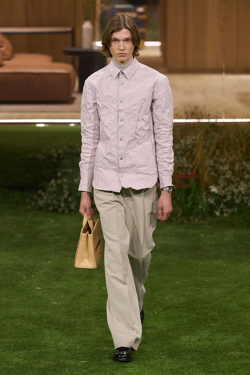 Pharrell Louis Vuitton Fall/Winter 2026 Menswear Paris Fashion Week Runway Collection slippers leather Pharrell's Louis Vuitton FW26 Menswear Collection Reimagines the Architecture of the Inhabited Uniform