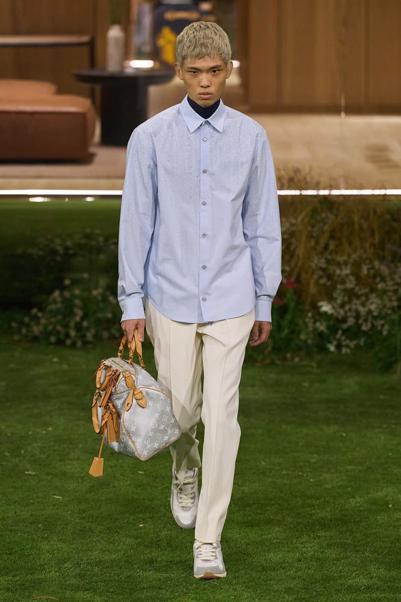Pharrell Louis Vuitton Fall/Winter 2026 Menswear Paris Fashion Week Runway Collection slippers leather Pharrell's Louis Vuitton FW26 Menswear Collection Reimagines the Architecture of the Inhabited Uniform