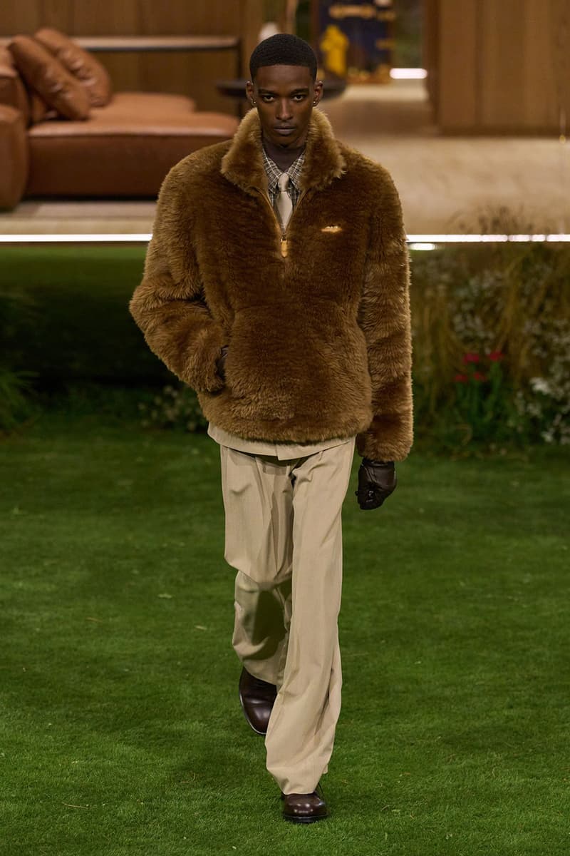 Pharrell Louis Vuitton Fall/Winter 2026 Menswear Paris Fashion Week Runway Collection slippers leather Pharrell's Louis Vuitton FW26 Menswear Collection Reimagines the Architecture of the Inhabited Uniform