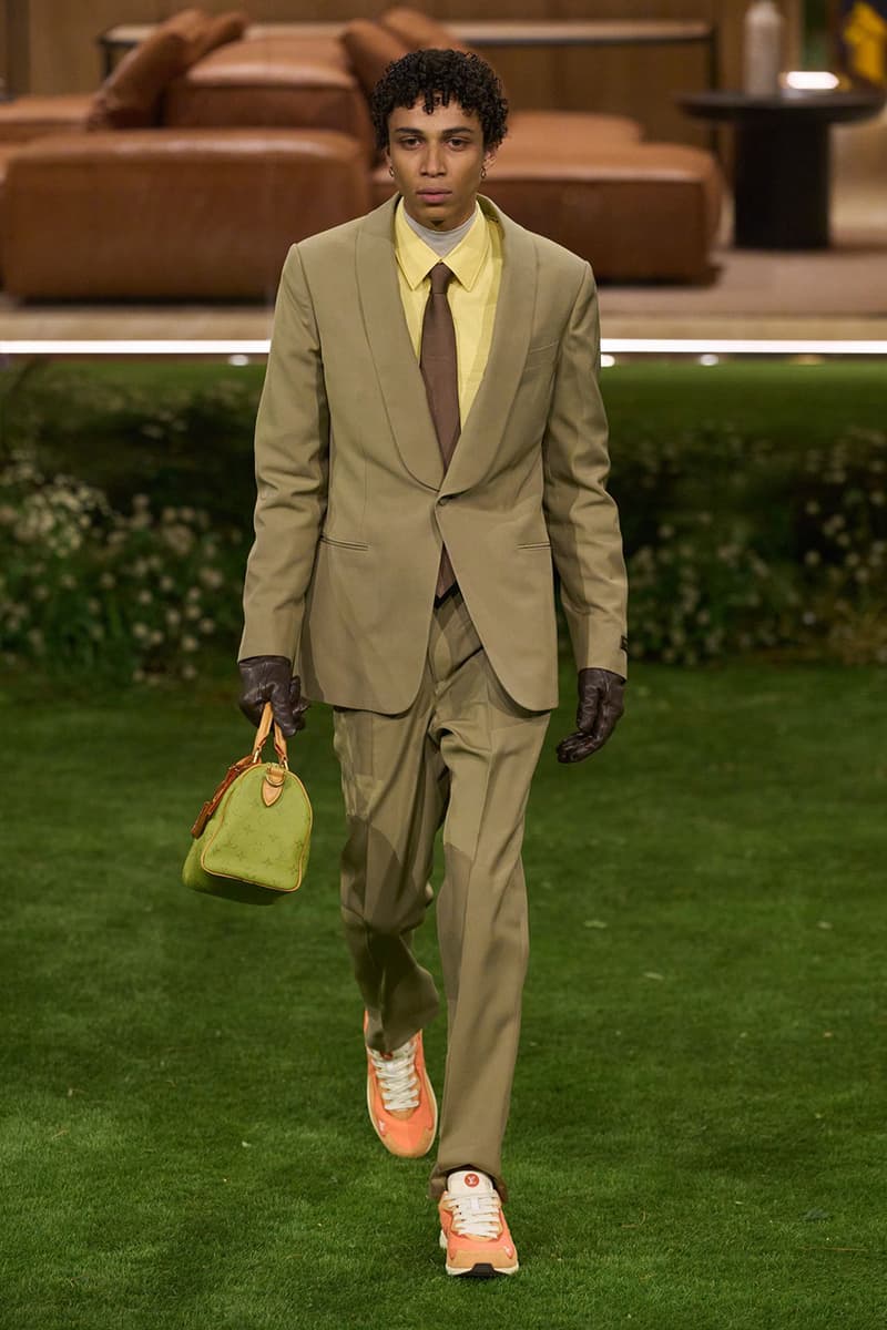 Pharrell Louis Vuitton Fall/Winter 2026 Menswear Paris Fashion Week Runway Collection slippers leather Pharrell's Louis Vuitton FW26 Menswear Collection Reimagines the Architecture of the Inhabited Uniform