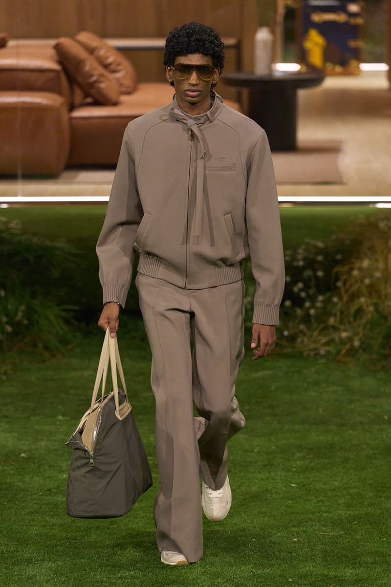 Pharrell Louis Vuitton Fall/Winter 2026 Menswear Paris Fashion Week Runway Collection slippers leather Pharrell's Louis Vuitton FW26 Menswear Collection Reimagines the Architecture of the Inhabited Uniform