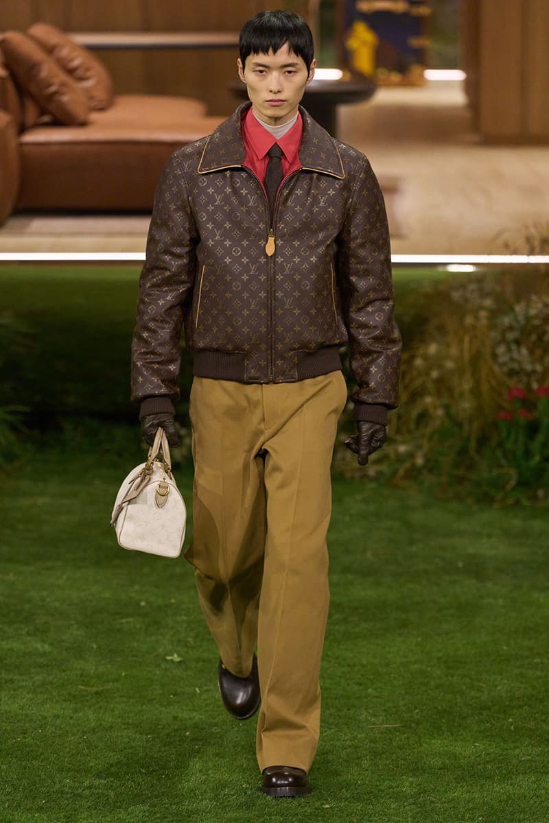 Pharrell Louis Vuitton Fall/Winter 2026 Menswear Paris Fashion Week Runway Collection slippers leather Pharrell's Louis Vuitton FW26 Menswear Collection Reimagines the Architecture of the Inhabited Uniform