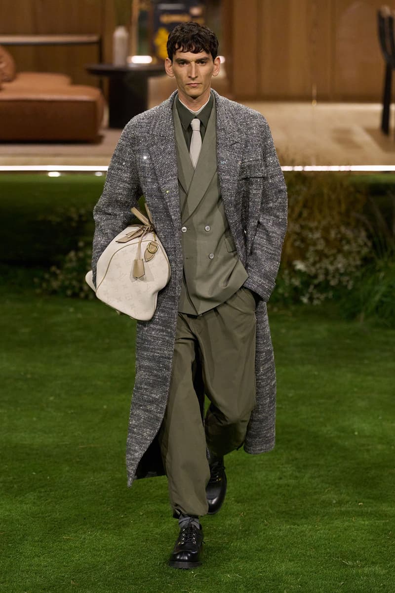 Pharrell Louis Vuitton Fall/Winter 2026 Menswear Paris Fashion Week Runway Collection slippers leather Pharrell's Louis Vuitton FW26 Menswear Collection Reimagines the Architecture of the Inhabited Uniform