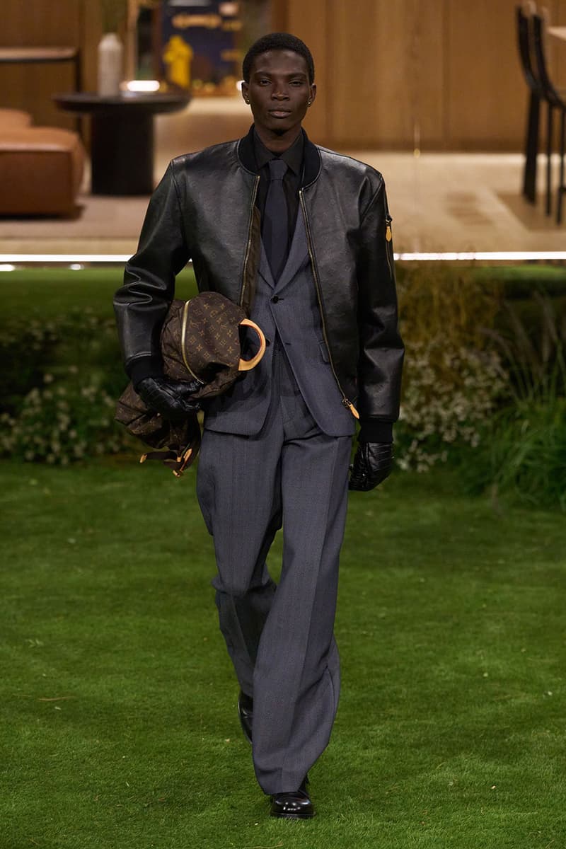 Pharrell Louis Vuitton Fall/Winter 2026 Menswear Paris Fashion Week Runway Collection slippers leather Pharrell's Louis Vuitton FW26 Menswear Collection Reimagines the Architecture of the Inhabited Uniform