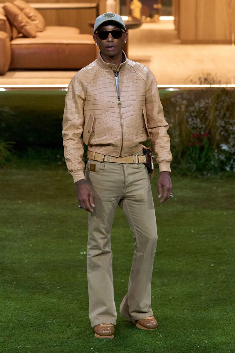 Pharrell Louis Vuitton Fall/Winter 2026 Menswear Paris Fashion Week Runway Collection slippers leather Pharrell's Louis Vuitton FW26 Menswear Collection Reimagines the Architecture of the Inhabited Uniform