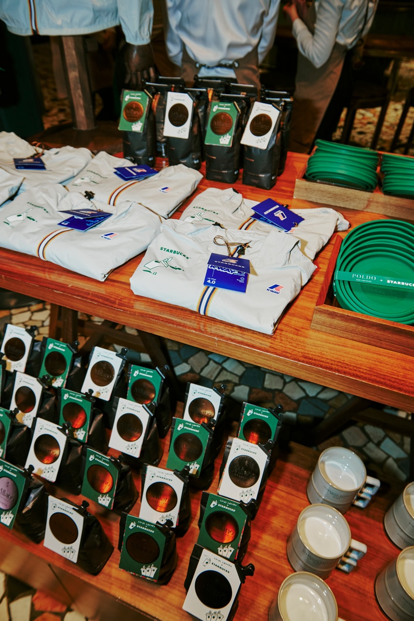 starbucks lucas zanotto collection house of coffee launch party milan reserve roastery sarah andelman fashion week event cocktails coffee nordica k-way poldo dog couture