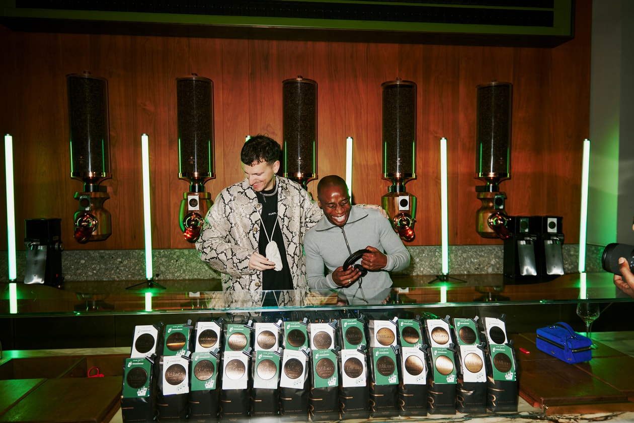 starbucks lucas zanotto collection house of coffee launch party milan reserve roastery sarah andelman fashion week event cocktails coffee nordica k-way poldo dog couture