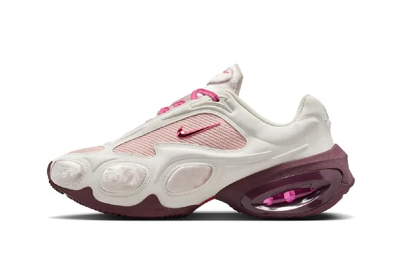 Nike Air Max Muse Valentine’s Day Sandstone Pink Bright Burgundy Red Sail-Peony Red IQ1152-666 Official Images