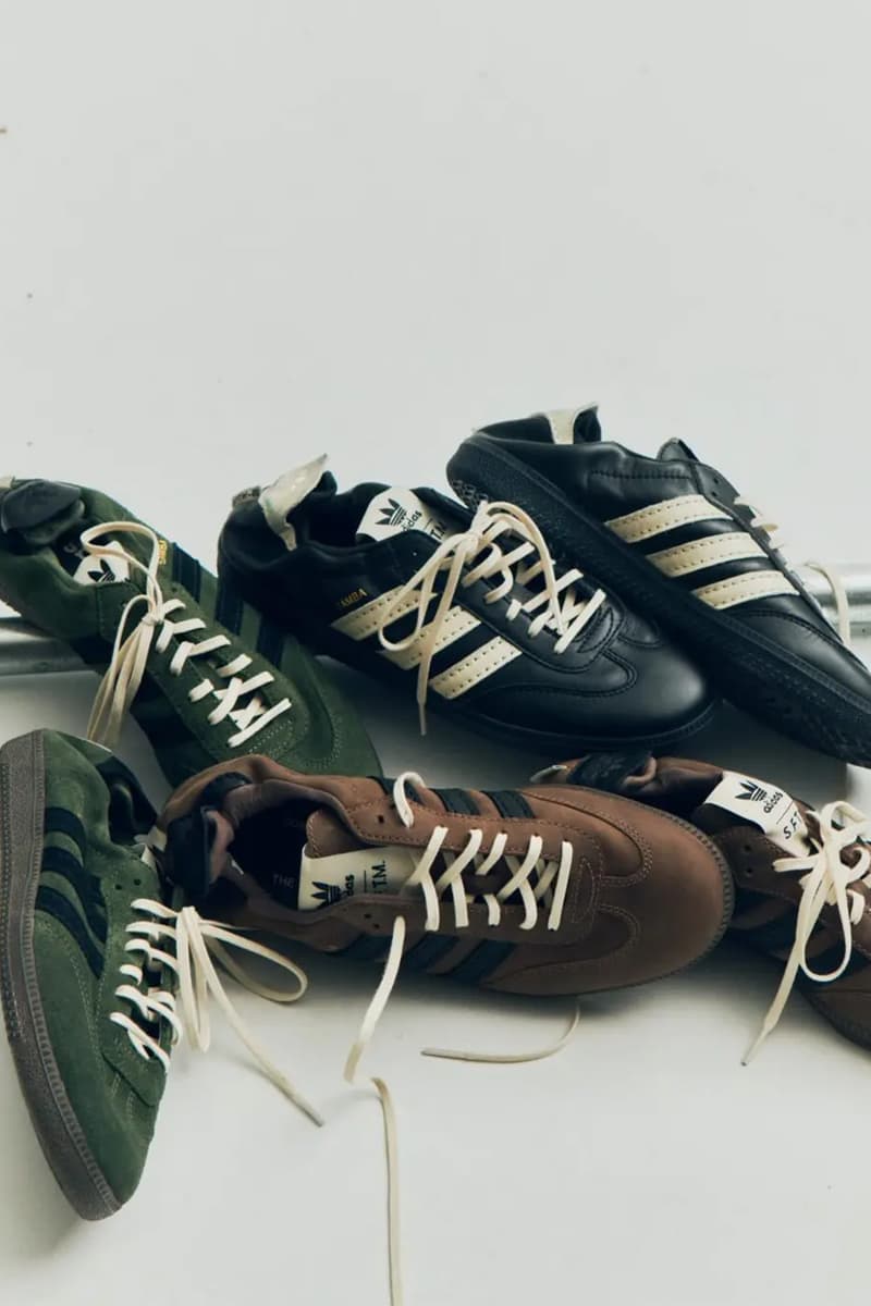 Song for the Mute x adidas Samba OG SFTM-010 First Look Paris Fashion Week Fall/Winter 2026 Black BrownGreen