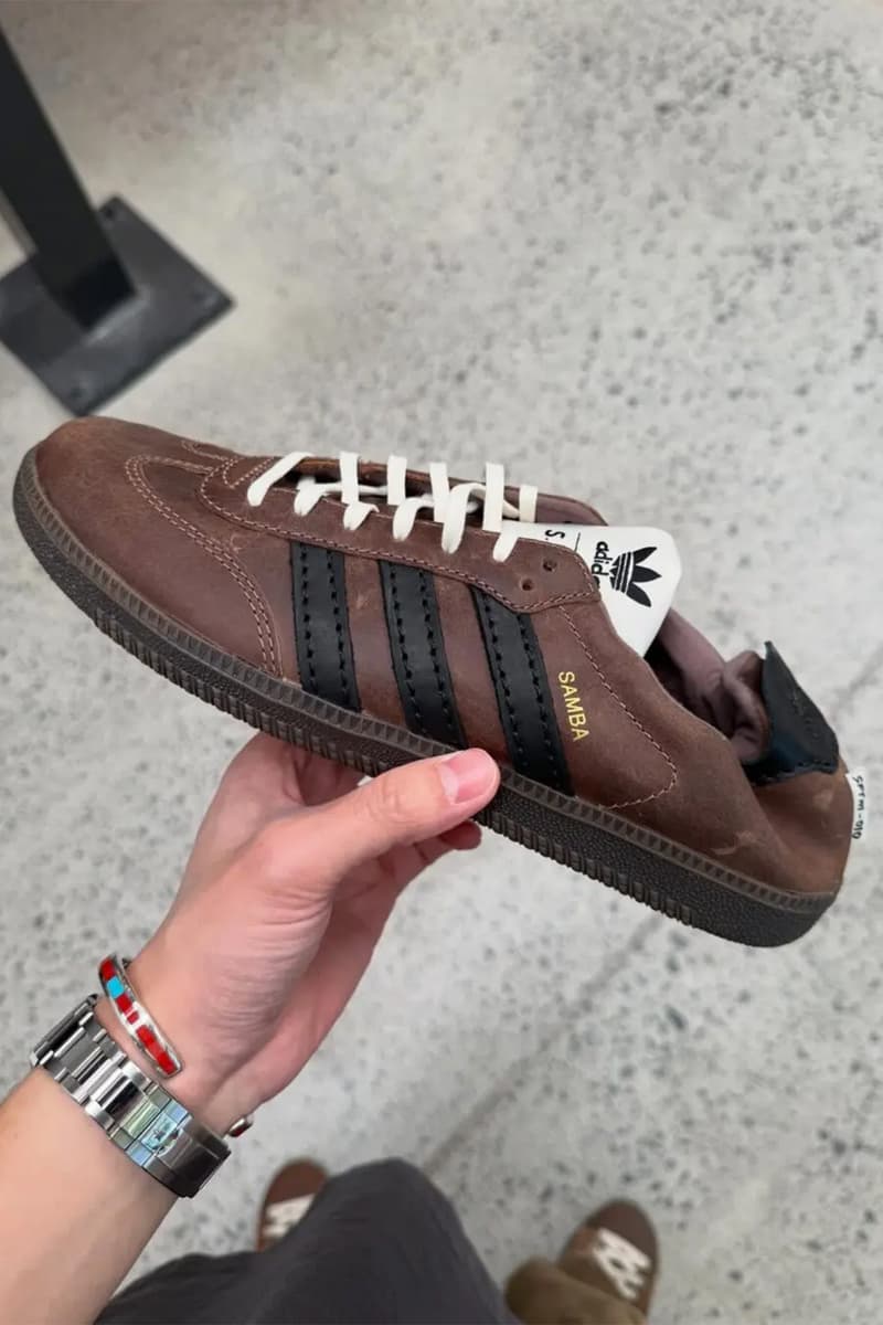Song for the Mute x adidas Samba OG SFTM-010 First Look Paris Fashion Week Fall/Winter 2026 Black BrownGreen