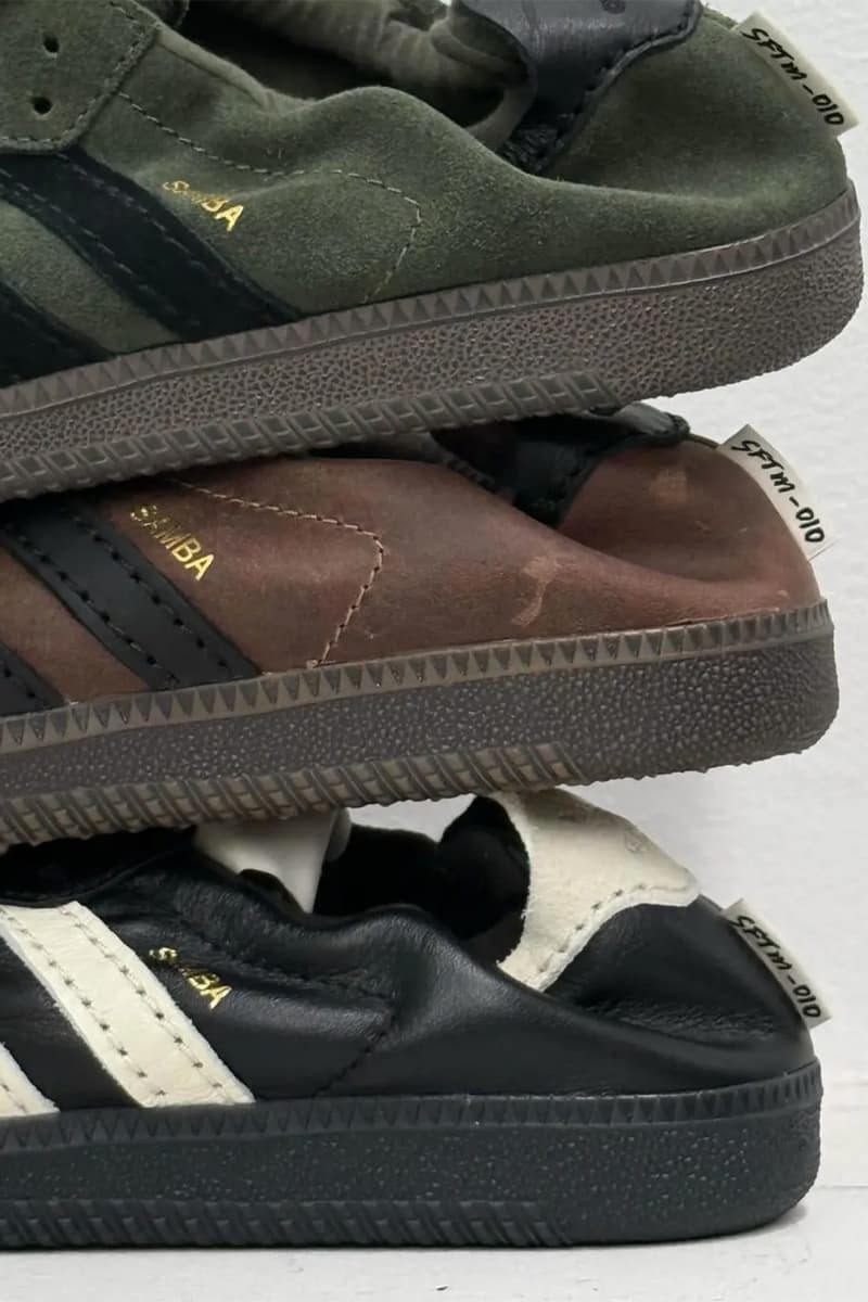 Song for the Mute x adidas Samba OG SFTM-010 First Look Paris Fashion Week Fall/Winter 2026 Black BrownGreen