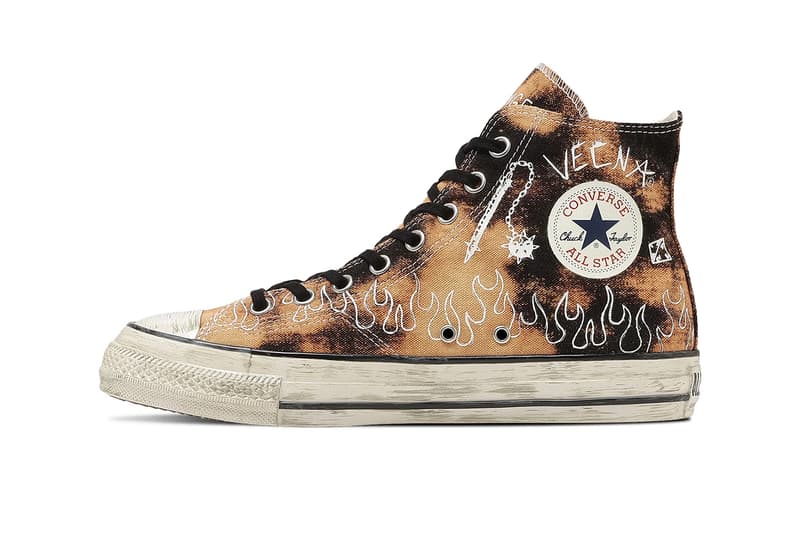 Netflix Stranger Things Converse All Star Aged 87 Pack Bleached Black Natural Blue Black Black Red Release Info