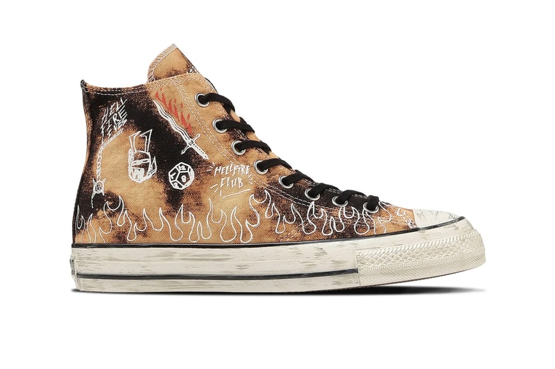 Netflix Stranger Things Converse All Star Aged 87 Pack Bleached Black Natural Blue Black Black Red Release Info