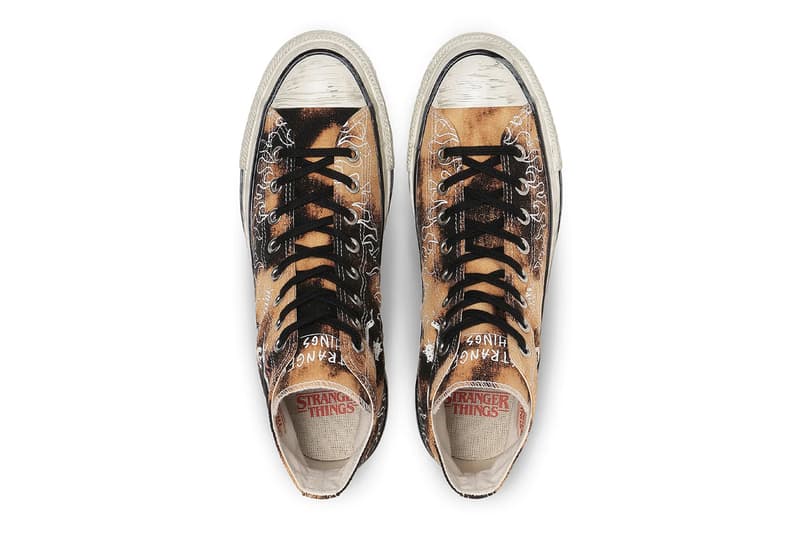 Netflix Stranger Things Converse All Star Aged 87 Pack Bleached Black Natural Blue Black Black Red Release Info