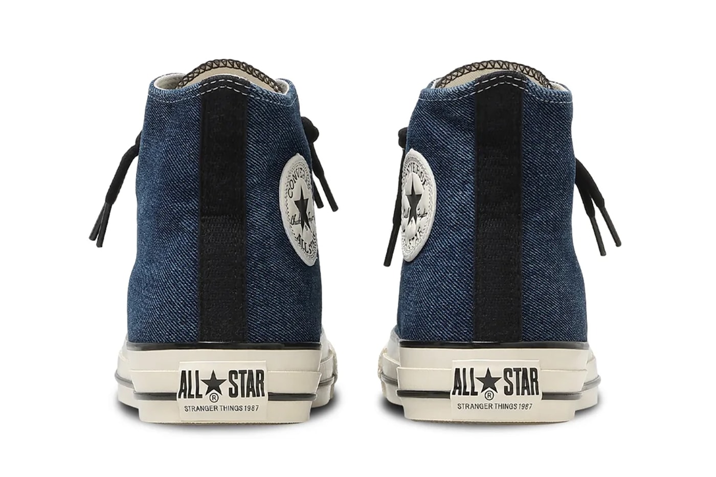 Netflix Stranger Things Converse All Star Aged 87 Pack Bleached Black Natural Blue Black Black Red Release Info