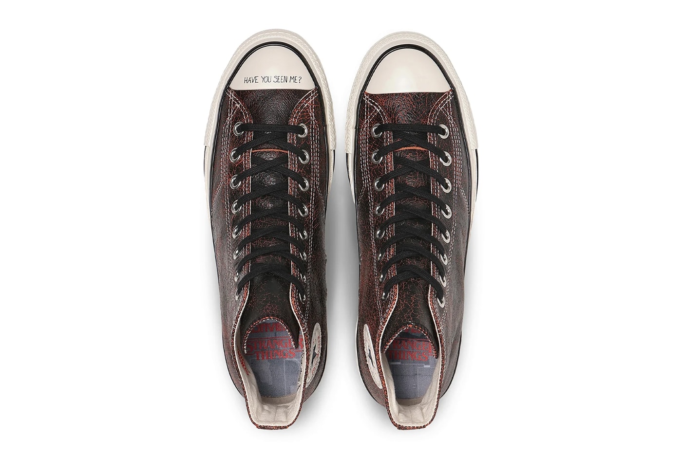 Netflix Stranger Things Converse All Star Aged 87 Pack Bleached Black Natural Blue Black Black Red Release Info