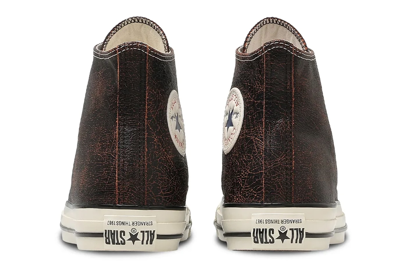 Netflix Stranger Things Converse All Star Aged 87 Pack Bleached Black Natural Blue Black Black Red Release Info