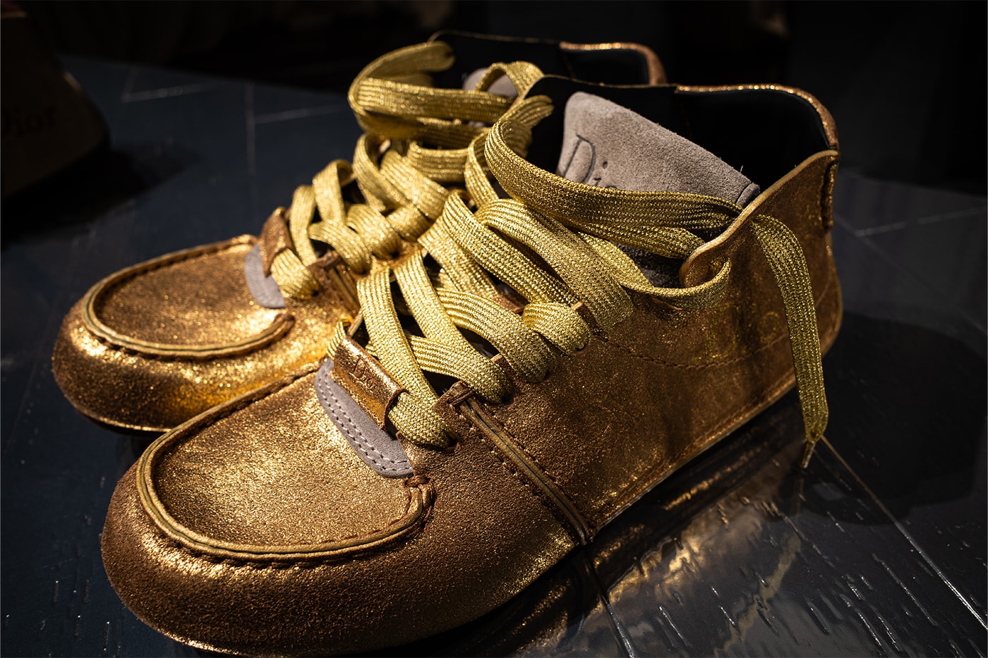 Closer Look at the Dior Roadie off the FW26 Runway jonathan anderson skate shoes foreset green navy tweed calfskin