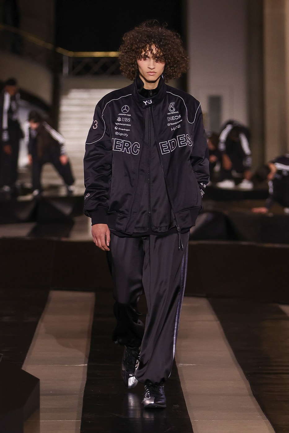 Y-3 Fall/Winter 2026 Paris Fashion Week Runway Collection collaboration Mercedes-AMG PETRONAS F1 Team