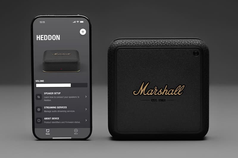 Marshall Heddon Wi‑Fi music streaming hub powering multi-room audio with connected Marshall home speakers