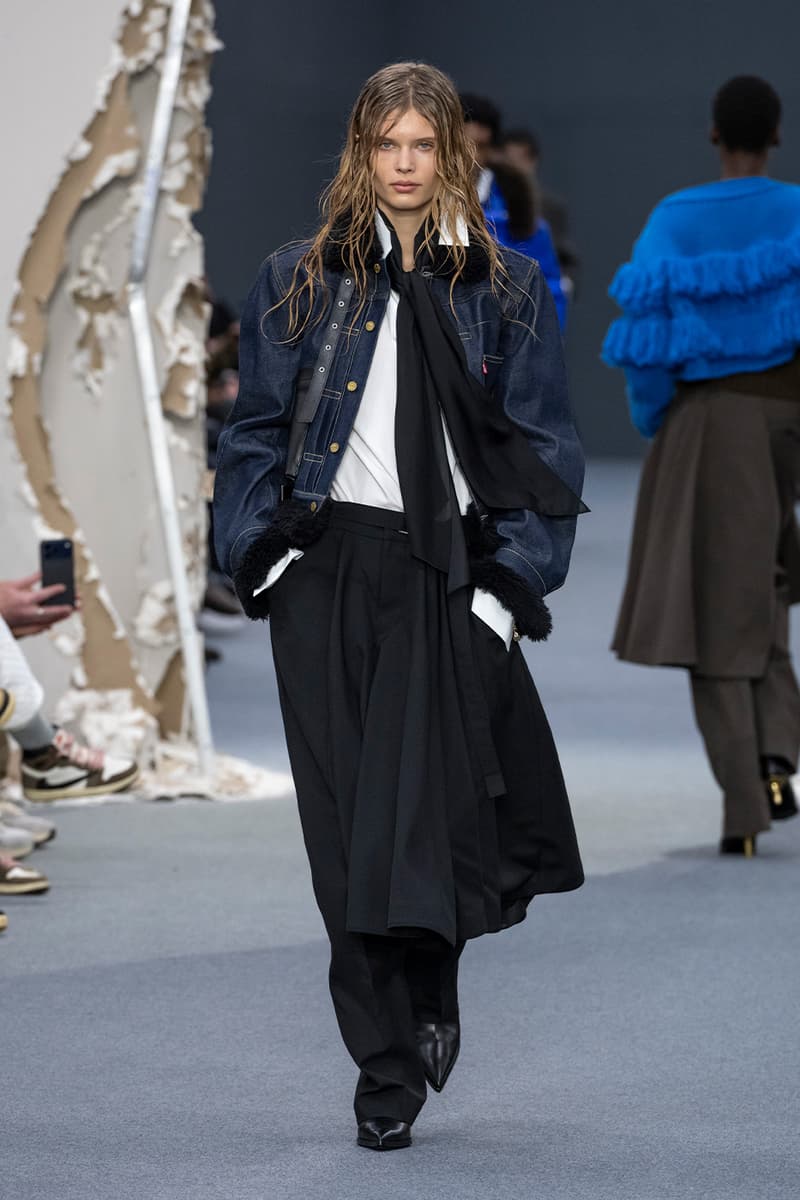 sacai Fall/Winter 2026 Paris Fashion Week Collection runway chitose abe levi's apc
