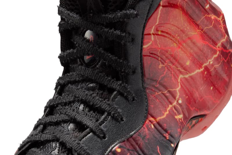 Stranger Things Nike Air Foamposite One Black Bright Crimson Off Noir IR7336-001 Release Info