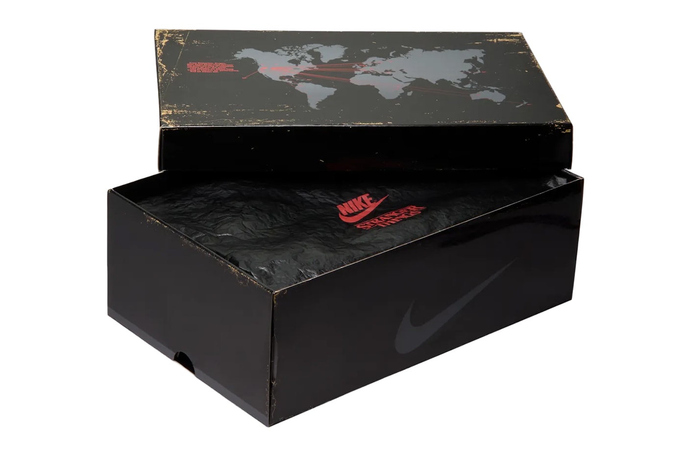 Stranger Things Nike Air Foamposite One Black Bright Crimson Off Noir IR7336-001 Release Info