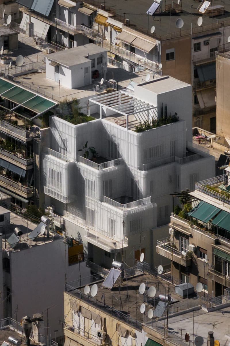Arid “Veil” 1951 Corner Building Patissia District Athens Architecture Design 