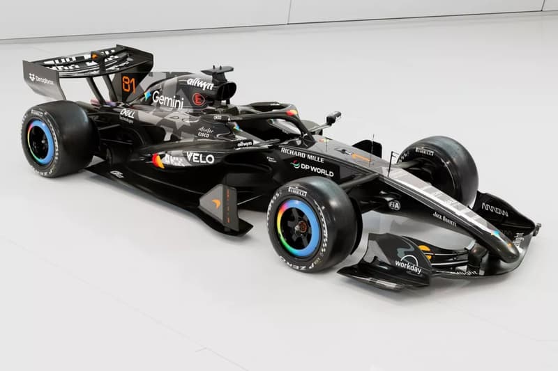 McLaren MCL40 in one-off black and chrome Barcelona Shakedown livery for the 2026 Formula 1 season reset
