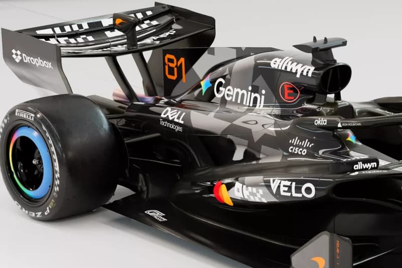 McLaren MCL40 in one-off black and chrome Barcelona Shakedown livery for the 2026 Formula 1 season reset