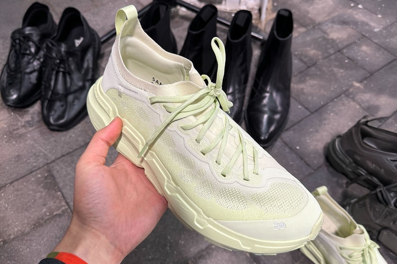 POST ARCHIVE FACTION On Cloudsoma Neon Yellow Black Paris Fashion Week Closer Look