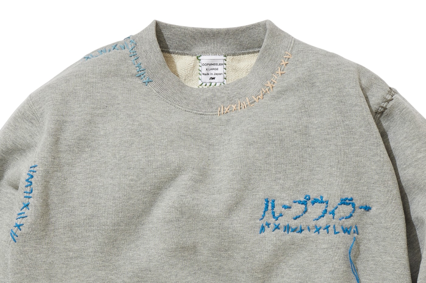 SASHIKO GALS KUON LOOPWHEELER Sweatshirt collaboration Release Info