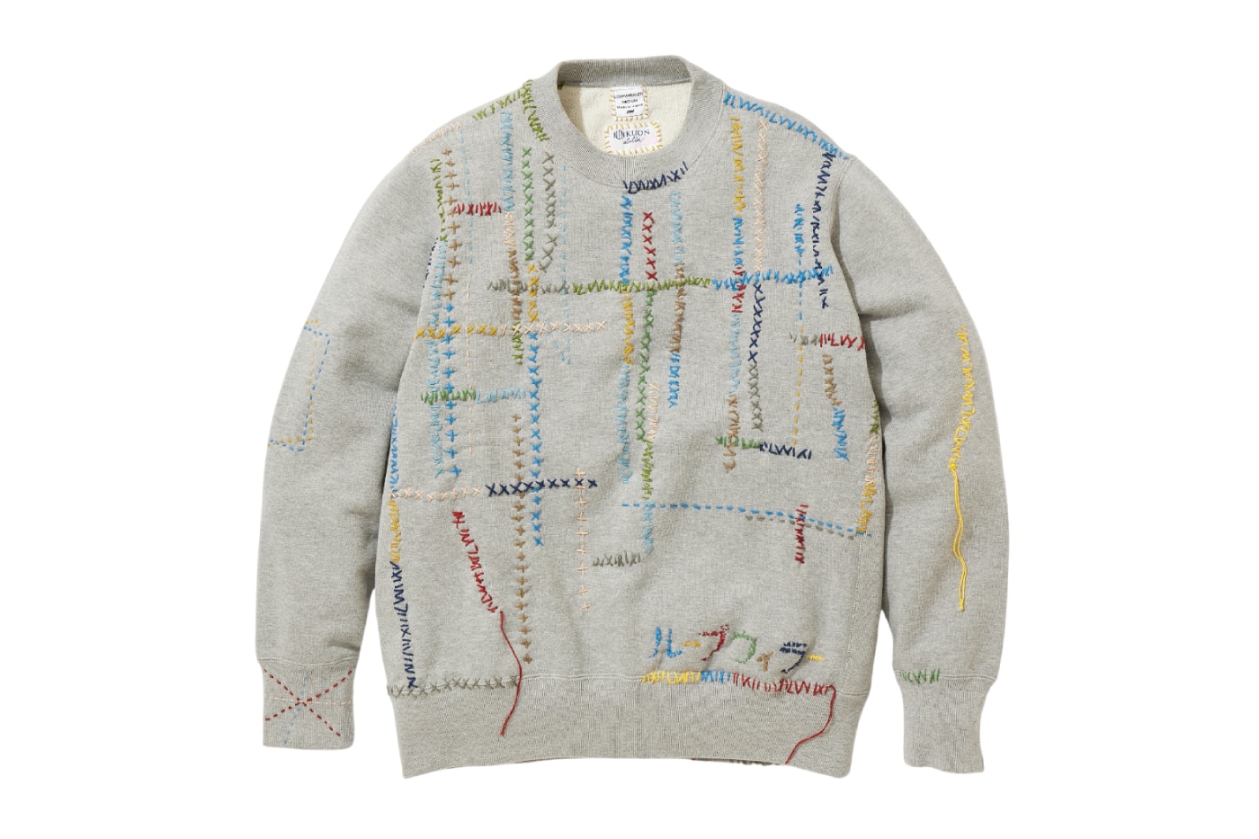 SASHIKO GALS KUON LOOPWHEELER Sweatshirt collaboration Release Info