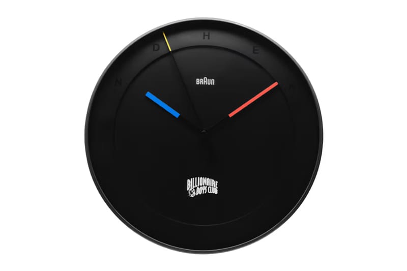 Billionaire Boys Club Gives Braun’s BC17 Wall Clock a Stealthy Twist